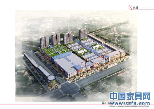 青島禧徠樂(lè)國(guó)際家居博覽城鳥(niǎo)瞰效果圖 青島禧徠樂(lè)國(guó)際家居博覽城鳥(niǎo)瞰效果圖