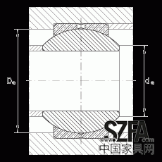 關(guān)節(jié)軸承 GE10-PB, 根據(jù) DIN ISO 12 240-1 標(biāo)準(zhǔn)，尺寸系列 K，需維護(hù)