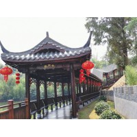 防腐木長廊，風雨連廊，園林廊架，產(chǎn)品規(guī)格多樣，可來圖定制
